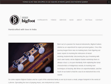 Tablet Screenshot of bigfootguitars.com